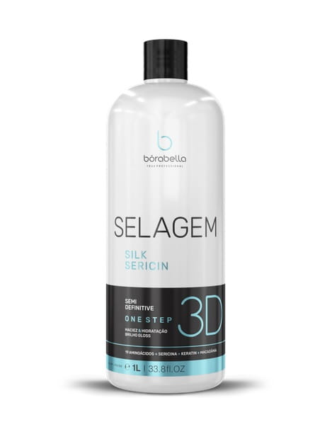 Borabella selagem silk 3d nanoplastia Kuracja do prostowania włosów cienkich 1000ml