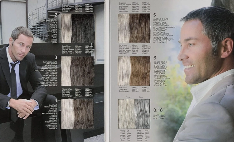Odsiwiacz LISAP Man - Toner, farba do włosów bez amoniaku dla mężczyzn 60ml