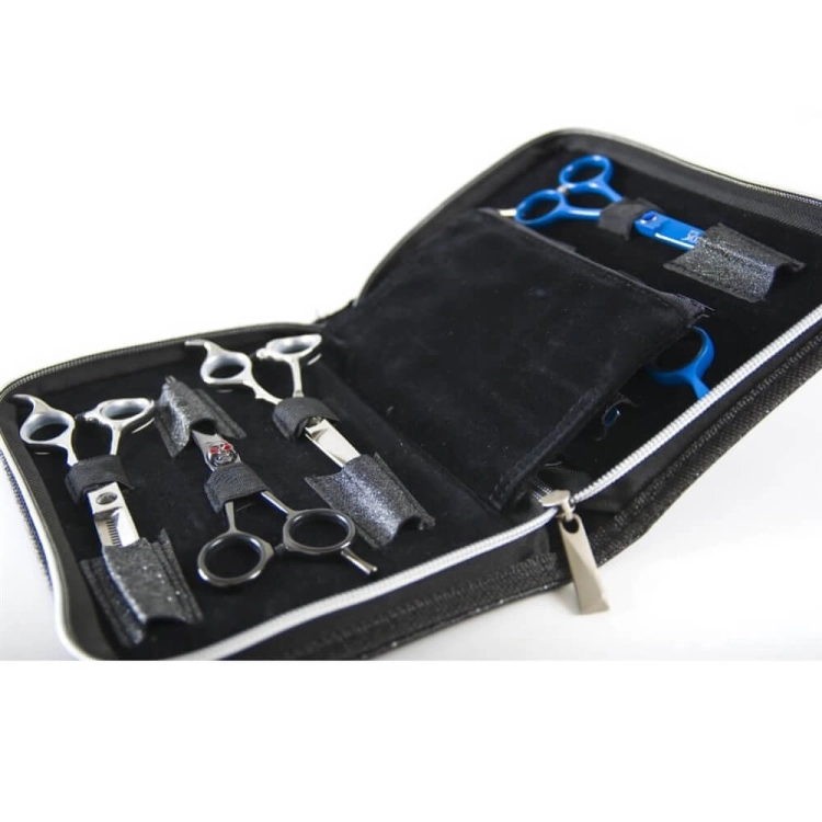 Fox Etui brokatowe na 6 par nożyczek
