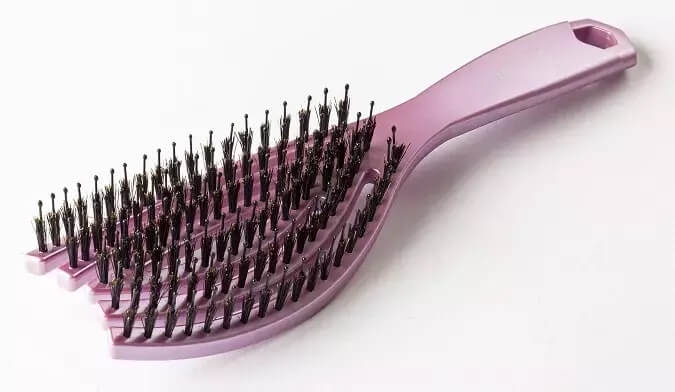 Fox flex brush violet Szczotka do włosów dzik i nylon