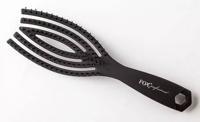 Fox flex brush black Szczotka do włosów nylonowa