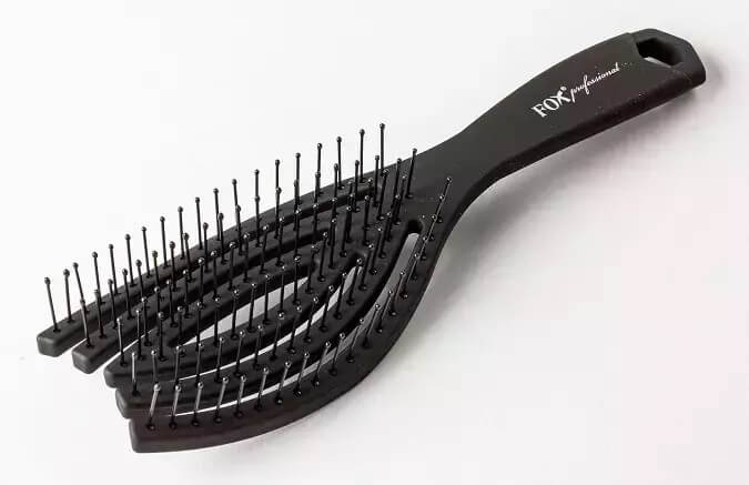 Fox flex brush black Szczotka do włosów nylonowa