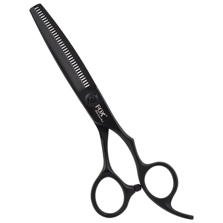 Fox barber expert black Degażówki do strzyżenia włosów czarne 6"