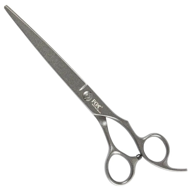 Fox barber expert gunmetal Nożyczki do strzyżenia włosów brody i wąsów czarne 7"