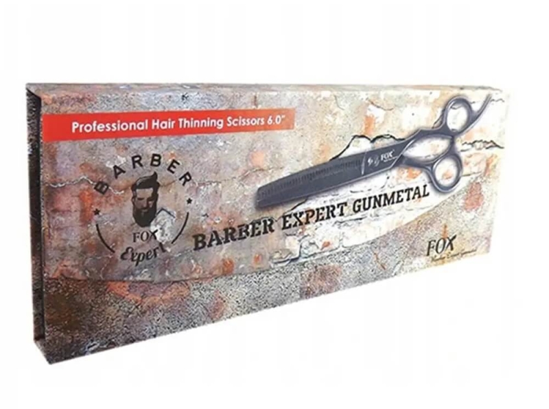Fox barber expert gunmetal Degażówki do strzyżenia włosów 6"