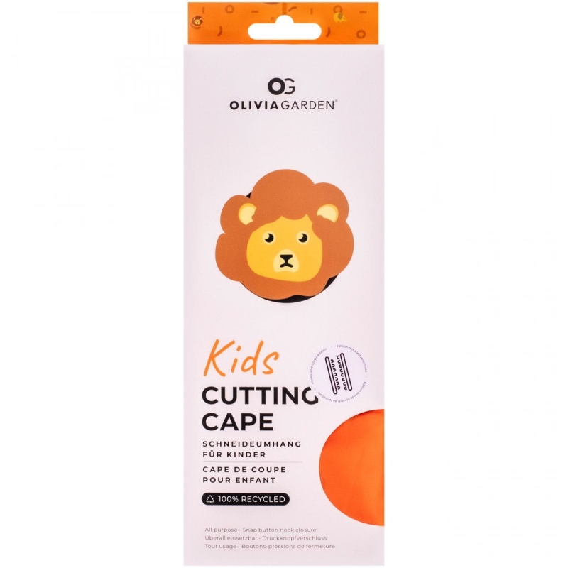Olivia Garden cutting cape kids Ekologiczna peleryna fryzjerska lew