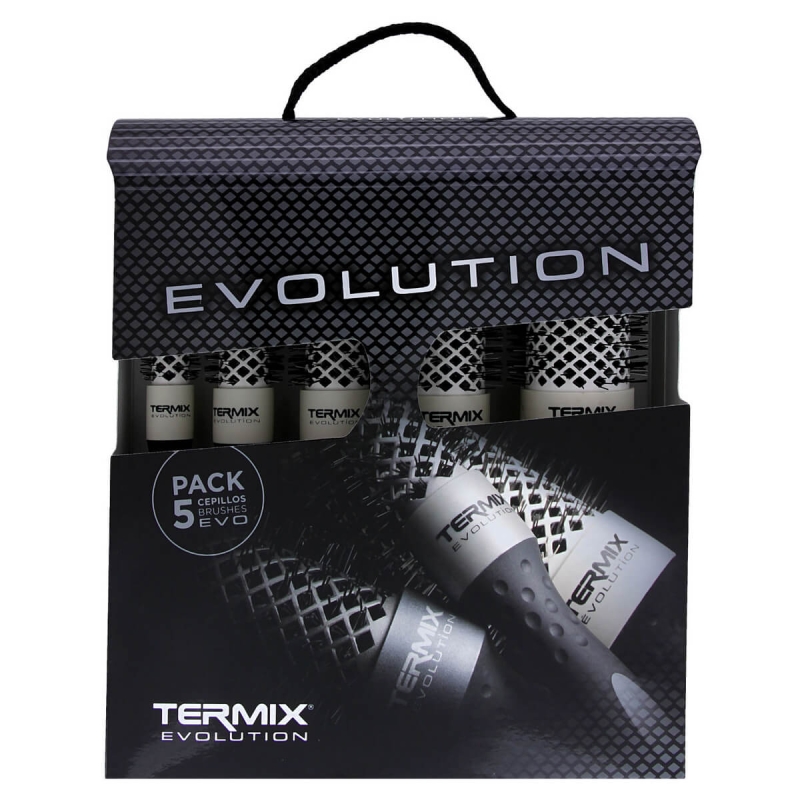 Termix evolution soft Zestaw okrągłych szczotek do modelowania włosów cienkich 17, 23, 28, 32, 43mm