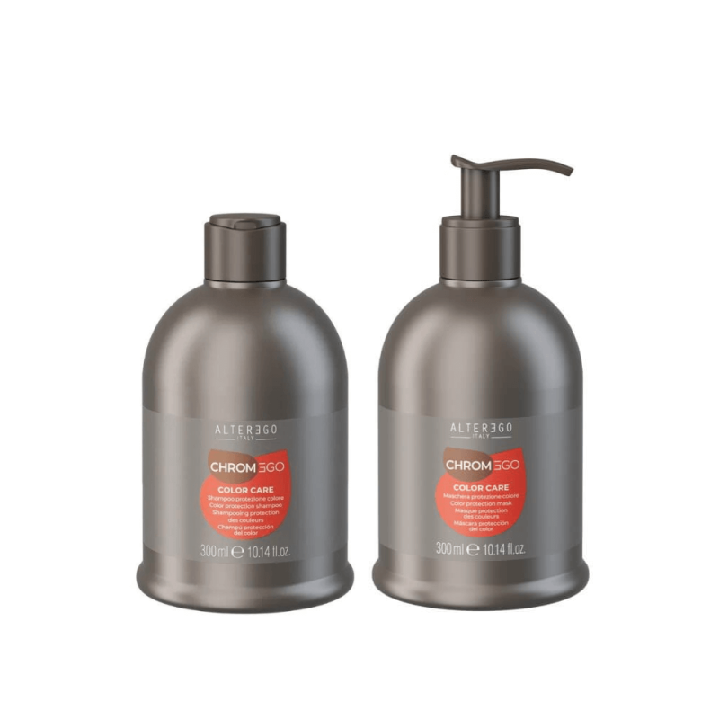Alter ego chromego color care Zestaw do włosów farbowanych Szampon 300ml Maska 300ml (1).png