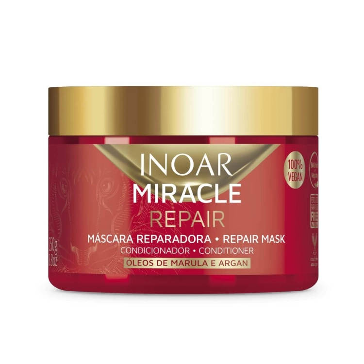 Inoar miracle repair Maska regenerująca do włosów zniszczonych 500ml