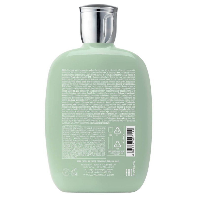 Alfaparf Szampon przeciwłupieżowy Puryfing Low Shampoo 250ml