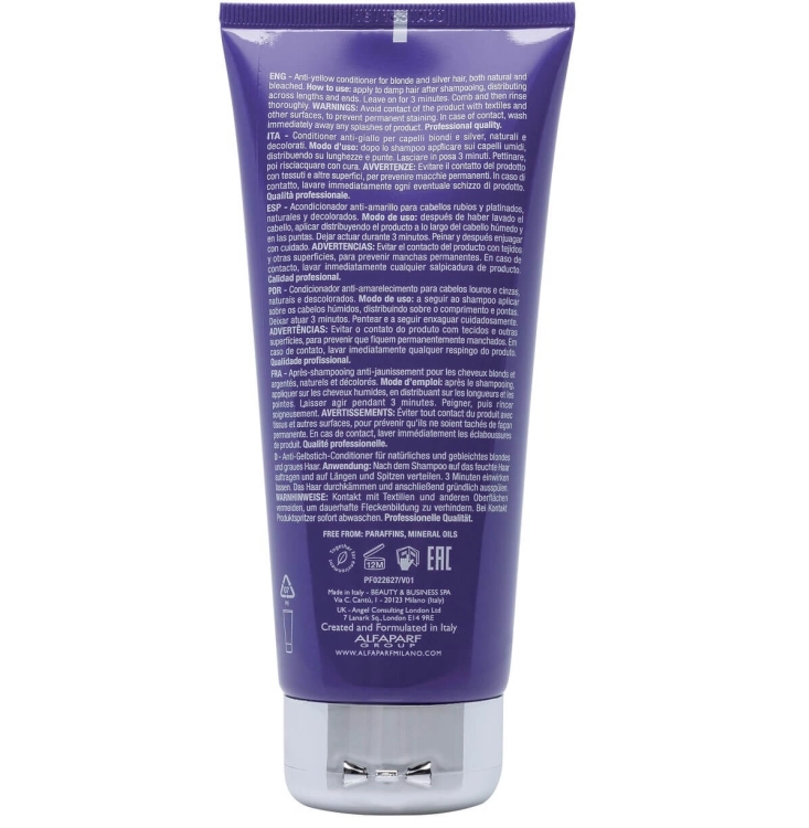 Alfaparf sdl anti-yellow Odżywka fioletowa do włosów blond i siwych 200ml
