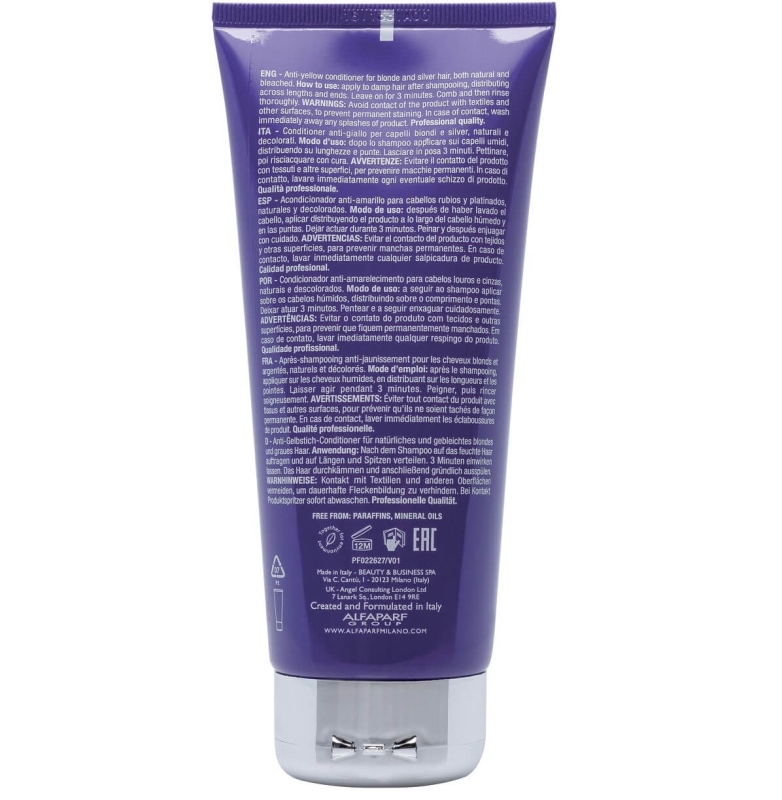 Alfaparf sdl anti-yellow Odżywka fioletowa do włosów blond i siwych 200ml