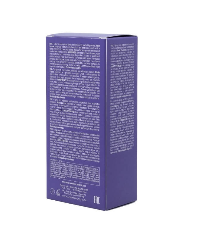 Alfaparf sdl anti-yellow Spray fioletowy do włosów blond, siwych i z pasemkami 125ml