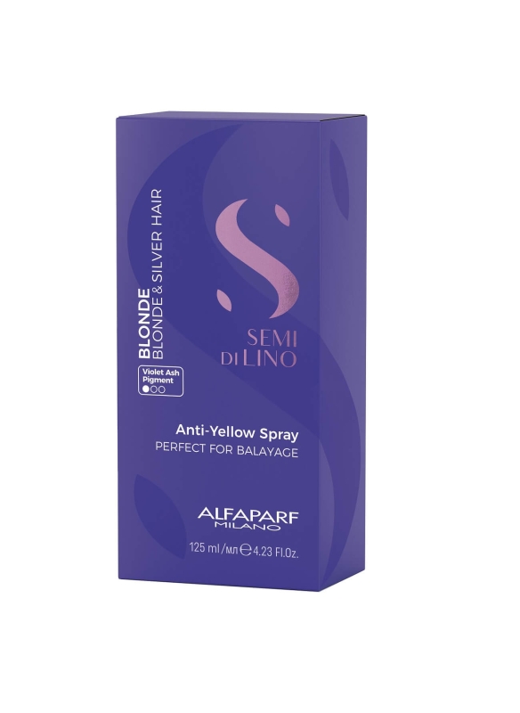 Alfaparf sdl anti-yellow Spray fioletowy do włosów blond, siwych i z pasemkami 125ml