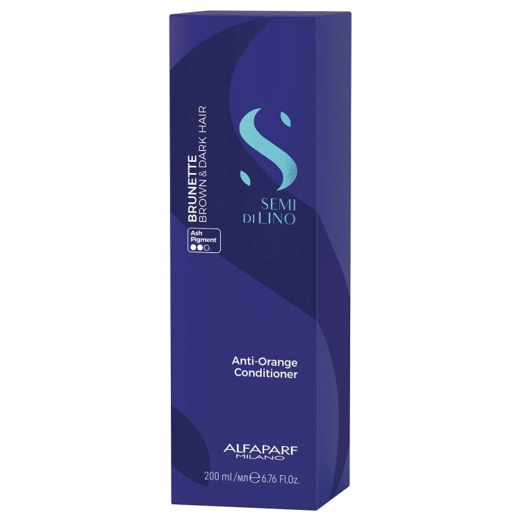 Alfaparf sdl anti-orange Odżywka niebieska do włosów brązowych, kasztanowych i ciemniejszych 200ml