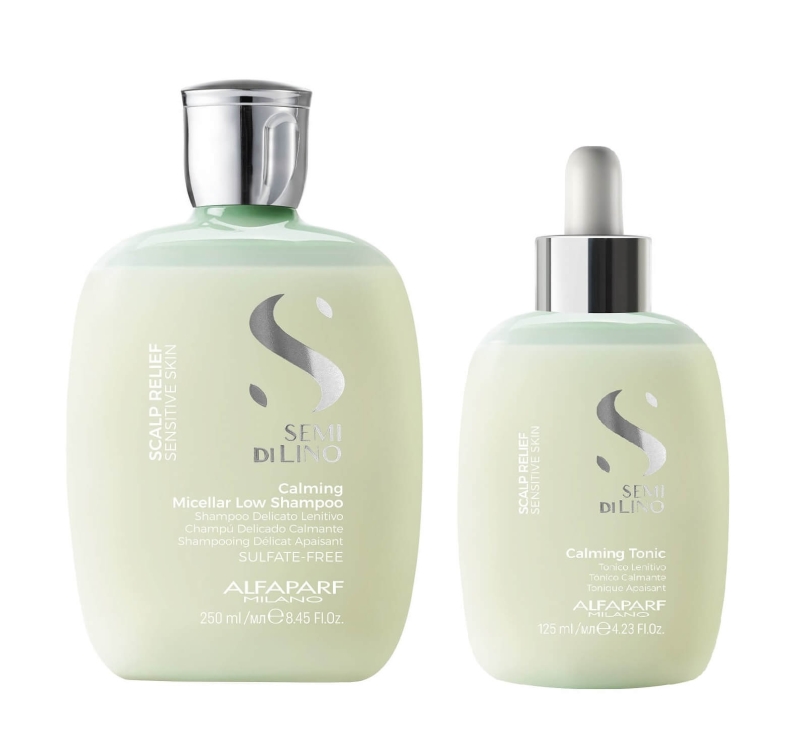 ALFAPARF SDL SCALP RELIEF CALMING Zestaw łagodzący Szampon 250ml + tonik 125ml