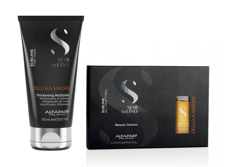 Alfaparf cellula madre Zestaw serum zwiększające objętość włosów 150ml i Ampułki Beauty genesis 12x13ml