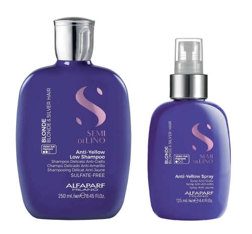 alfaparf anti yellow szampon spray