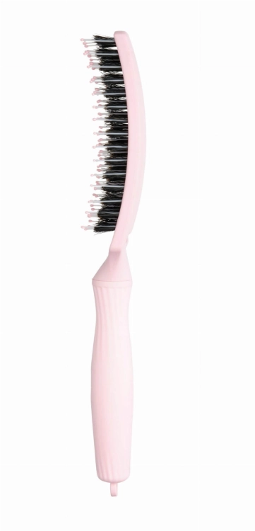 Olivia Garden fingerbrush Szczotka do włosów dzik i nylon pastelowy róż s