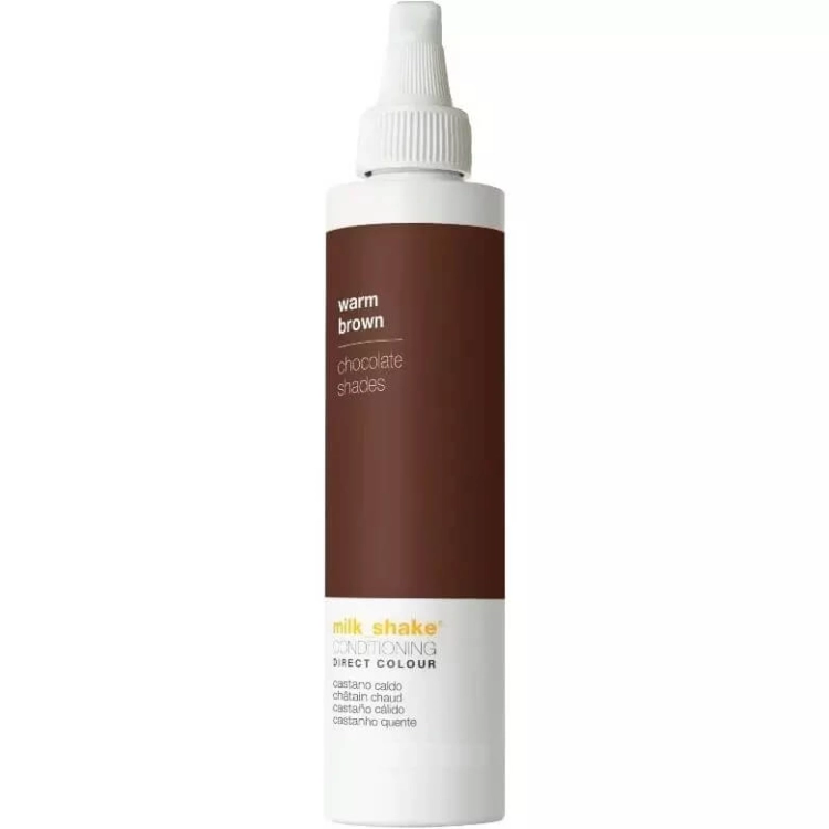 Milk shake direct colour warm brown Odżywka koloryzująca do włosów ciepły brąz 100ml