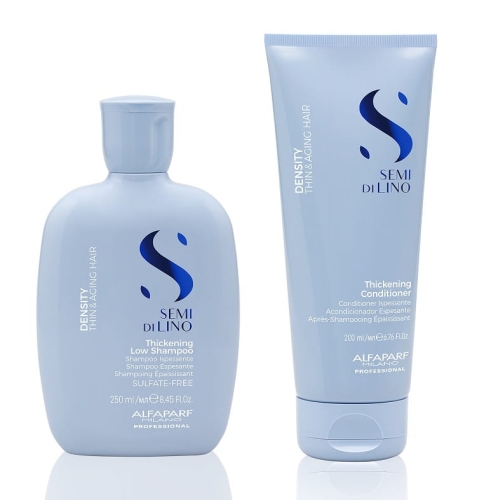 Alfaparf sdl density thickening Zestaw pogrubiający do włosów cienkich i przerzedzonych szampon 250ml odżywka 200ml