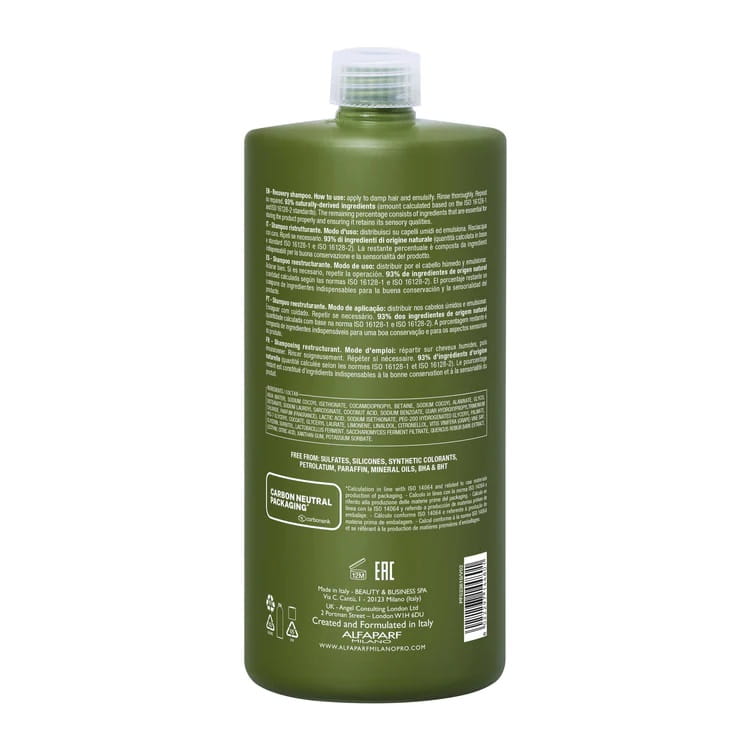 Alfaparf benvoleo recovery Szampon odbudowujący do włosów zniszczonych 1000ml