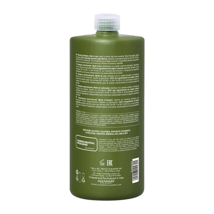 Alfaparf benvoleo recovery Szampon odbudowujący do włosów zniszczonych 1000ml