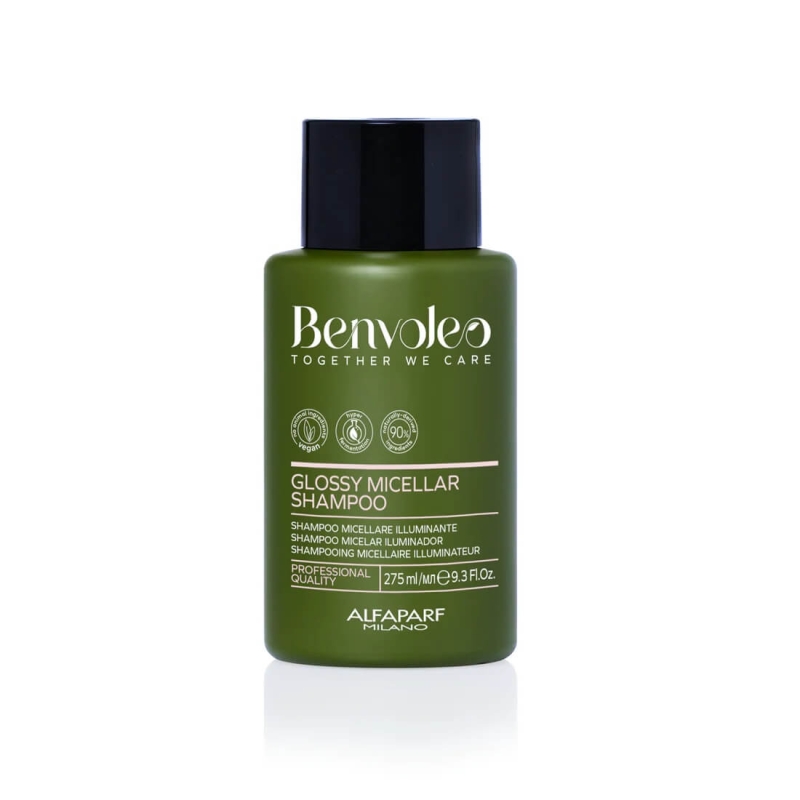 Alfaparf benvoleo glossy Zestaw nabłyszczający do włosów szampon 275ml odżywka 200ml