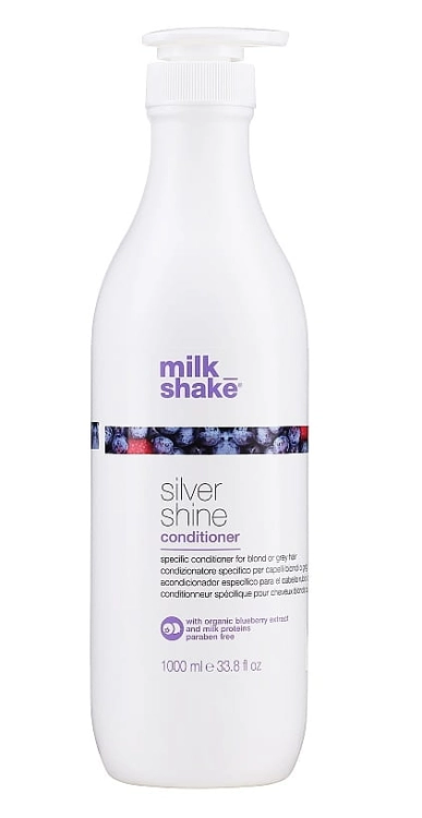 Milk shake silver shine Odżywka z fioletowym pigmentem do włosów blond 1000ml
