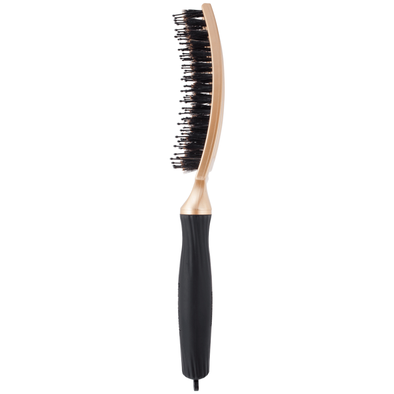 Olivia Garden finger brush trinity gold Szczotka do włosów dzik i nylon złota