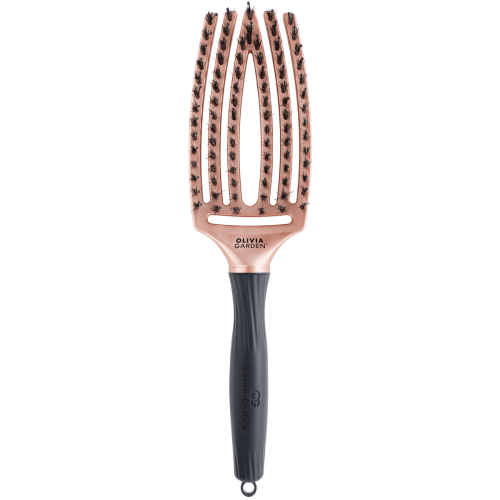 Olivia Garden finger brush trinity bronze Szczotka do włosów dzik i nylon miedziane złoto