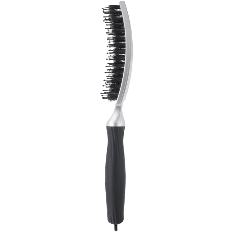 Olivia Garden finger brush trinity silver Szczotka do włosów dzik i nylon srebrna