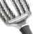 Olivia Garden finger brush trinity silver Szczotka do włosów dzik i nylon srebrna
