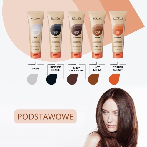 Alter ego passion mask intense black Maska koloryzująca do włosów intensywna czerń 250ml
