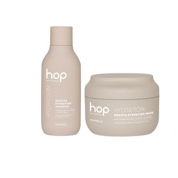 Montibello smooth hydration Zestaw nawilżający do włosów Szampon 300ml Maska 200ml (1).jpg