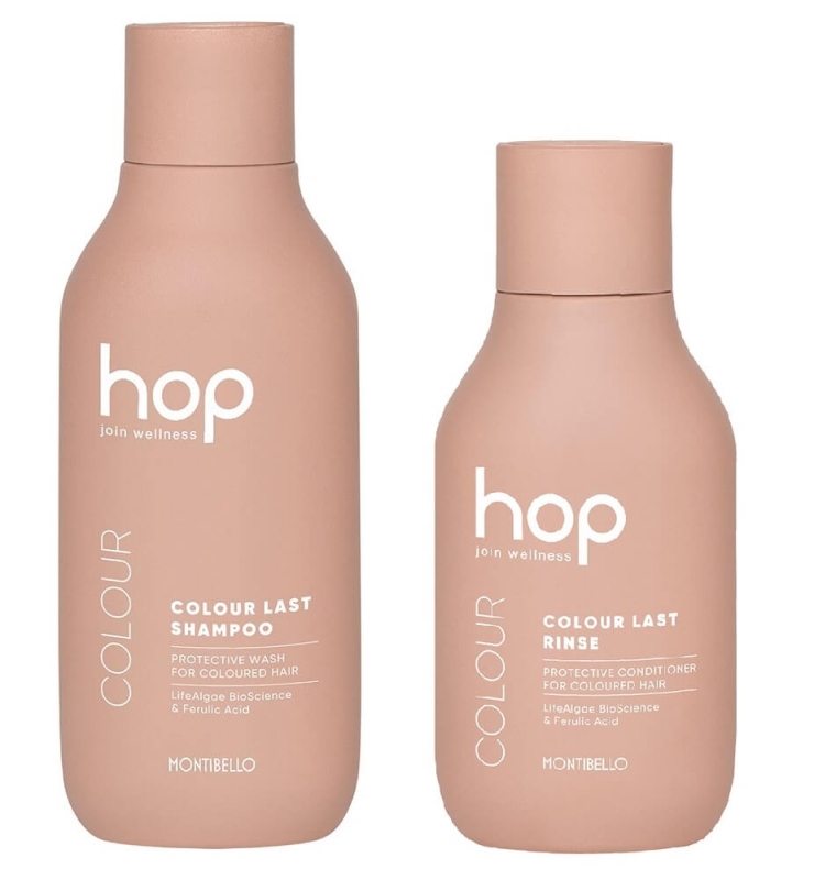 Montibello hop colour last Zestaw do włosów farbowanych szampon 300ml odżywka 200ml