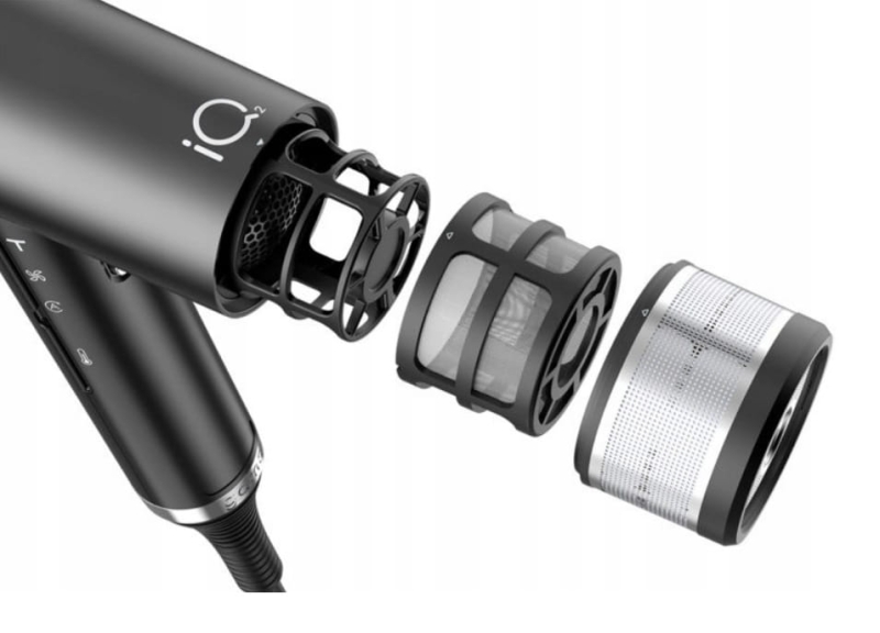 GA.MA iq 3 perfetto Suszarka do włosów z ozonem i dyfuzorem 2000w czarna