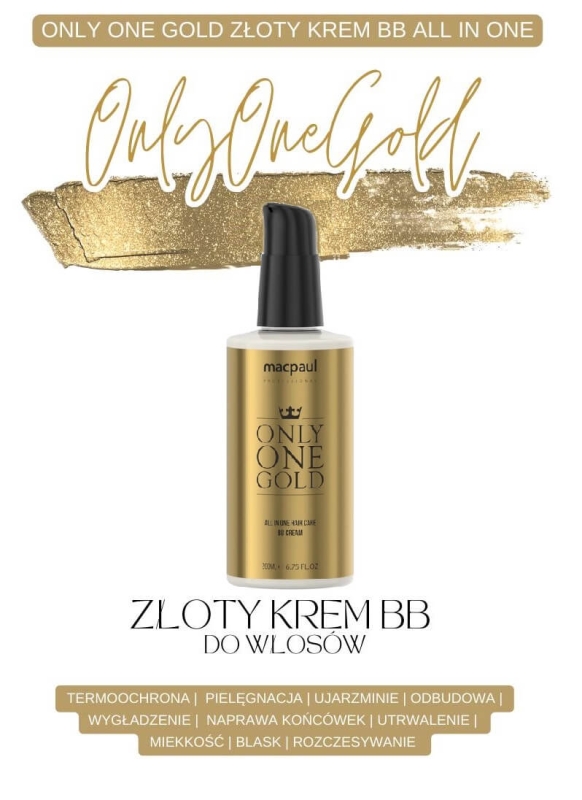 Macpaul only one gold bb Regenerujący złoty krem do włosów 200ml