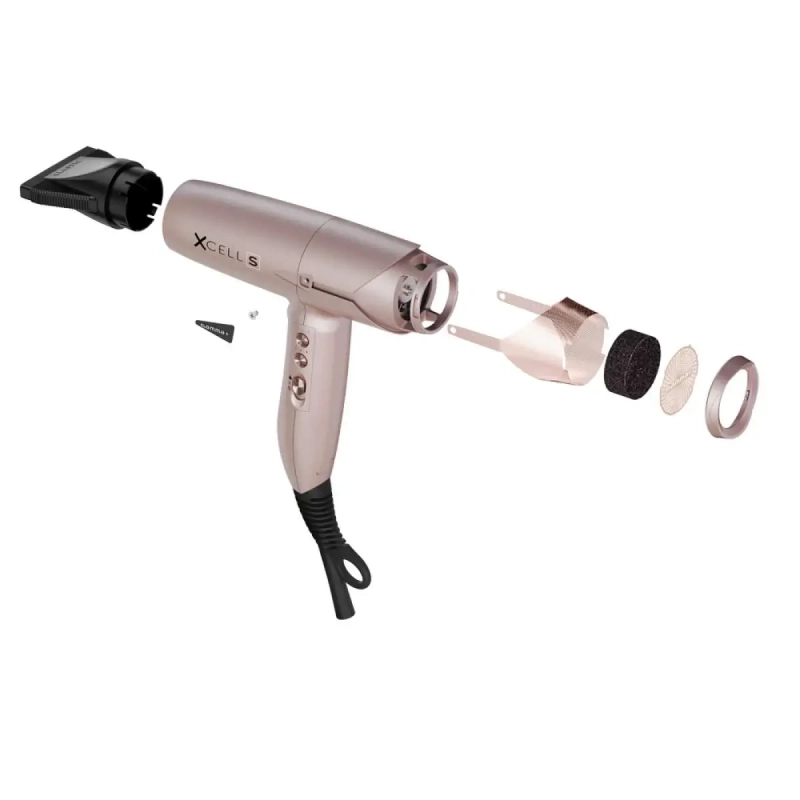 Gamma+ Xcell rose gold Ultra lekka suszarka do włosów(1).webp