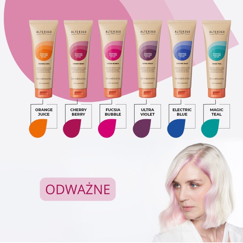 Alter ego passion mask ultra violet Maska koloryzująca do włosów fiolet 250ml