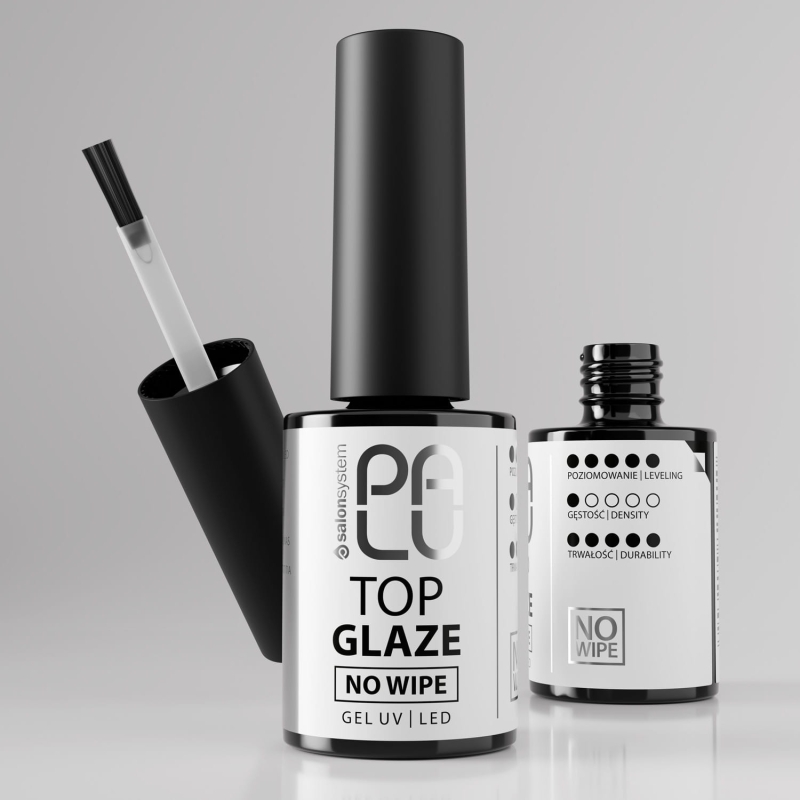 Palu top glaze no wipe Top do paznokci hybrydowych 11g