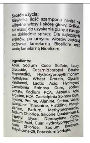 Bioelixire Szampon lamelarny do włosów 300ml