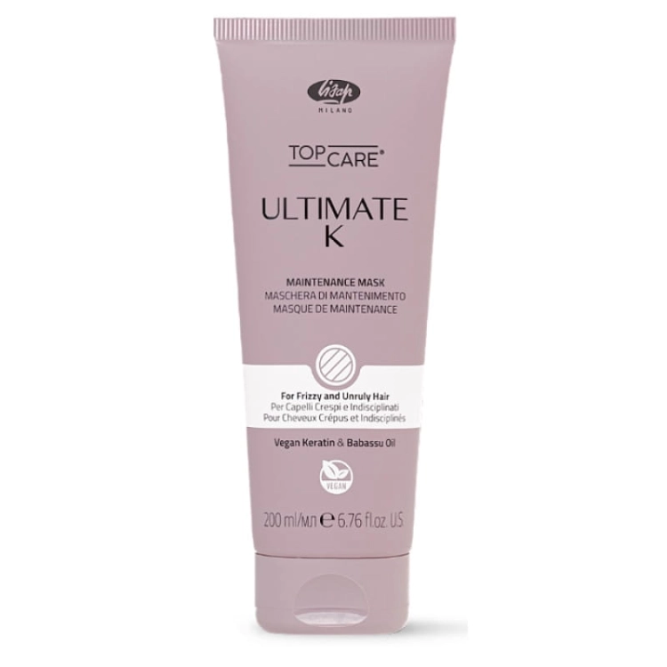 Lisap ultimate k Maska wygładzająca do włosów puszących 200ml