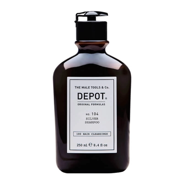 Depot no.104 silver Szampon do włosów siwych lub rozjaśnianych dla mężczyzn 250ml(1).jpg