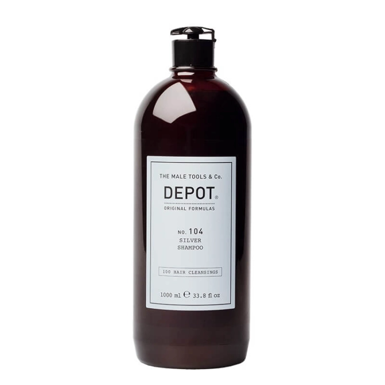 Depot no.104 silver Szampon do włosów jasnych lub siwych dla mężczyzn 1000ml(1).jpg
