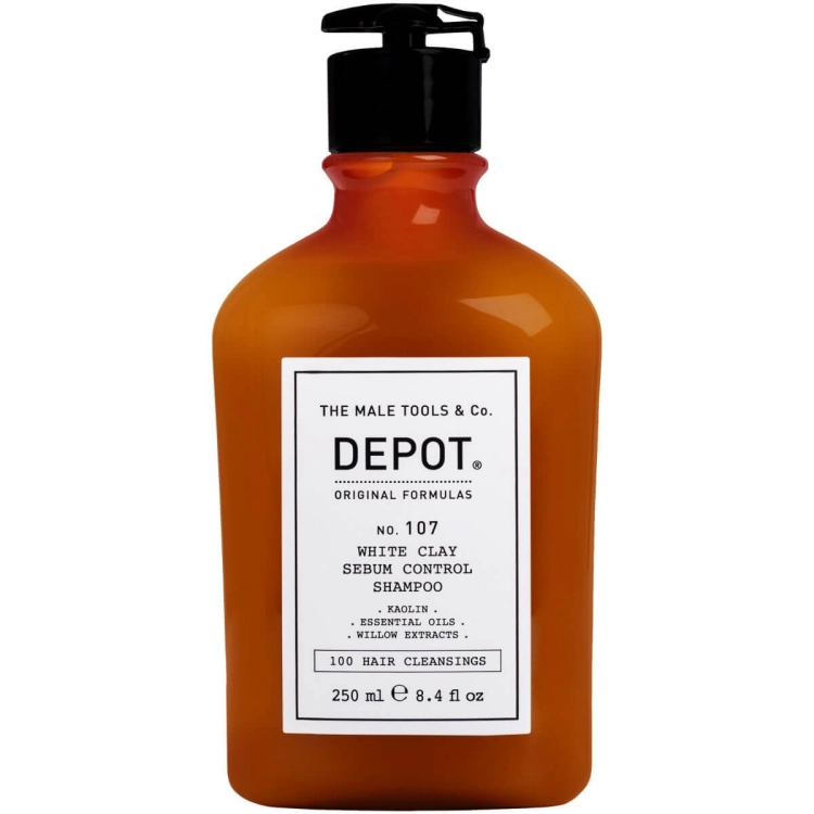 Depot no.107 white clay Szampon z białą glinką dla mężczyzn do włosów przetłuszczających się 250ml(1).jpg