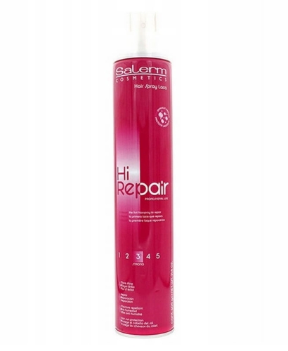 Salerm hi repair Lakier do włosów mocne utrwalenie 750ml