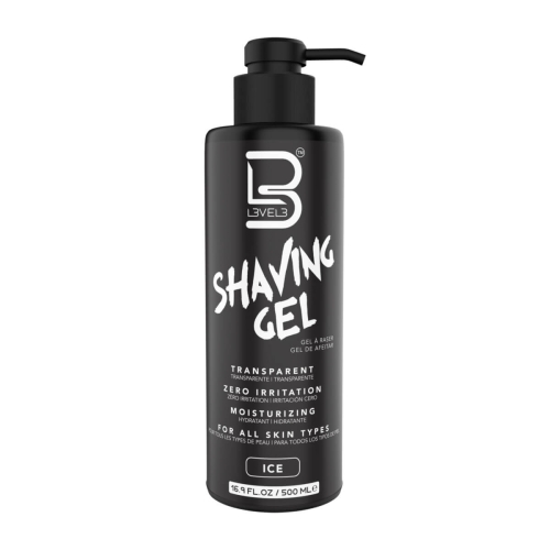 Level3 shaving gel ice Nawilżający żel do golenia 500ml.jpg
