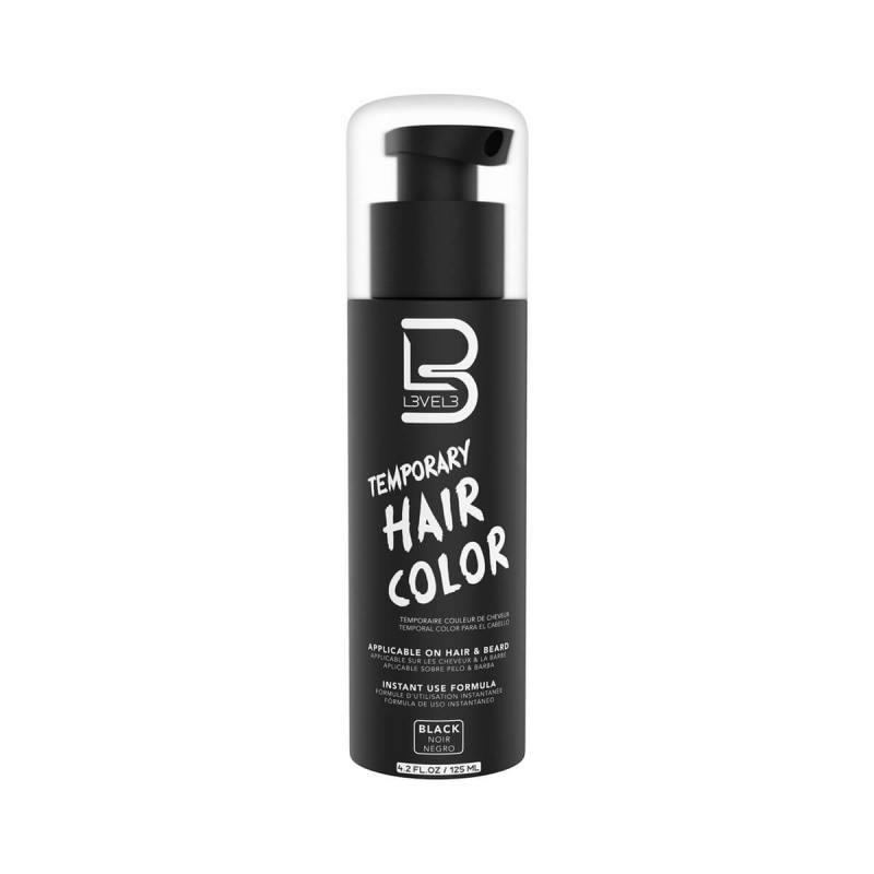 Level3 temporary hair color Czarny zel barwiacy do wlosow i brody 125ml.jpg