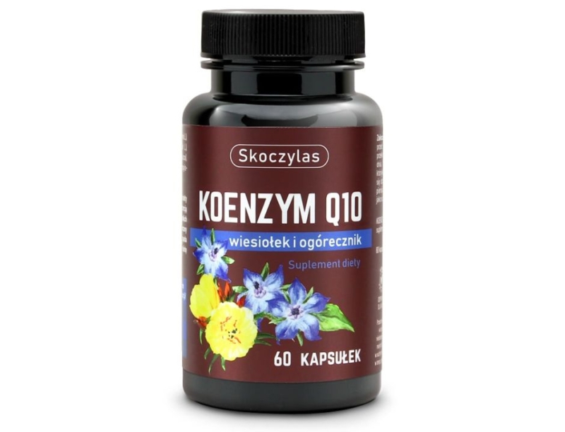 Skoczylas Koenzym Q10, wiesiołek i ogórecznik Suplement diety 60 kapsułek